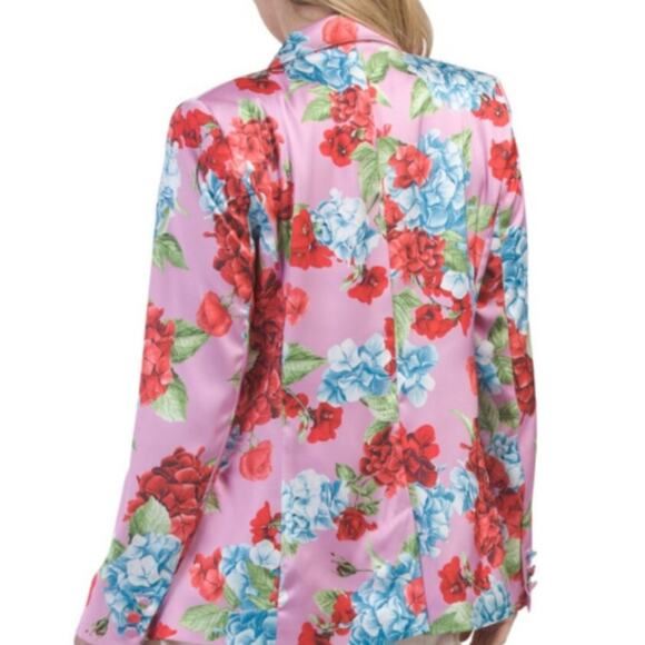 Rachel Zoe Floral Hydrangea Pantsuit Size Small - Picture 3 of 16